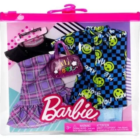 Barbie and Ken Plaid and Checker Print Fashion 2-Pack
