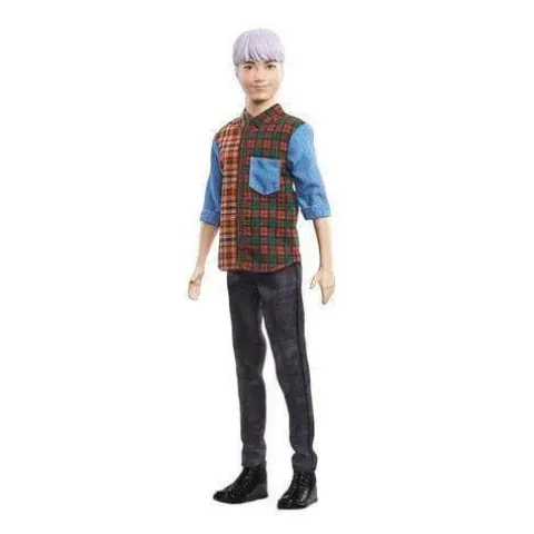 Barbie Ken Fashionistas Doll #154 with Sculpted Purple Hair