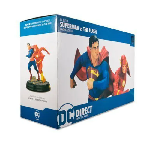 DC Battle Superman vs. The Flash Racing Statue