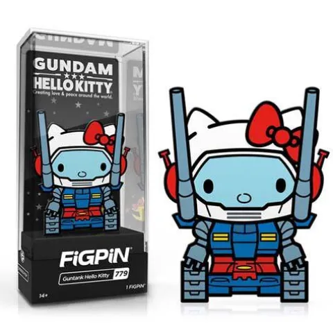 FiGPiN #779 - Gundam x Sanrio - Guntank Hello Kitty Enamel Pin - Limited Edition