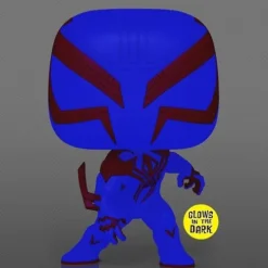 Funko Pop! 1267 - Marvel - Spider-Man: Across the Spider-Verse - Spider-Man 2099 Glow-in-the-Dark Vinyl Figure - Entertainment Earth Exclusive