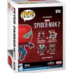 Funko Pop! 974 - Marvel - Spider-Man 2 Peter Parker Velocity Suit Vinyl Figure - Entertainment Earth Exclusive