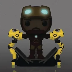 Funko Pop! 905 - Marvel Iron Man with Gantry Glow-in-the-Dark Deluxe Vinyl Bobble Head - PX