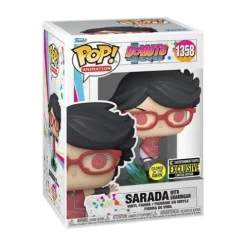 Funko Pop! 1358 Animation - Boruto - Sarada with Sharingan Vinyl Figure - Glow-in-the-Dark Entertainment Earth Exclusive