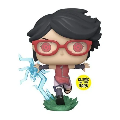 Funko Pop! 1358 Animation - Boruto - Sarada with Sharingan Vinyl Figure - Glow-in-the-Dark Entertainment Earth Exclusive