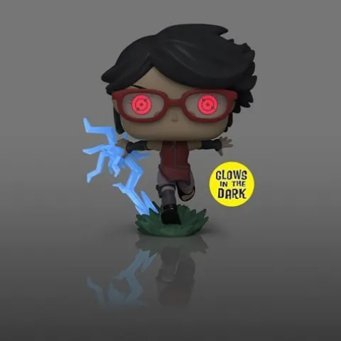 Funko Pop! 1358 Animation - Boruto - Sarada with Sharingan Vinyl Figure - Glow-in-the-Dark Entertainment Earth Exclusive