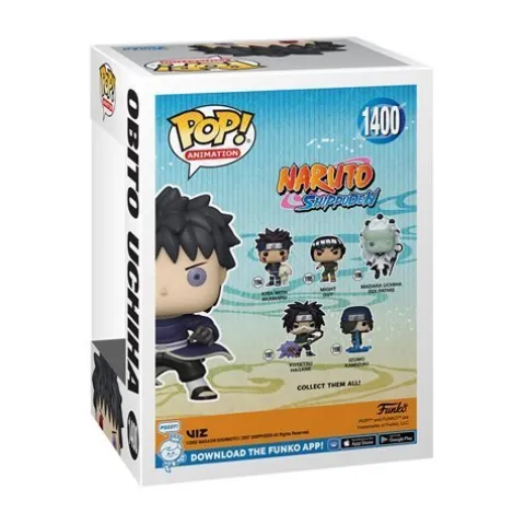 Funko Pop! 1400 Animation - Naruto: Shippuden - Obito Uchiha Unmasked Vinyl Figure - Entertainment Earth Exclusive