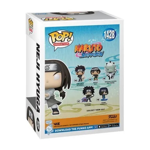 Funko Pop! 1428 Animation - Naruto: Shippuden - Neji Hyuga Vinyl Figure - Entertainment Earth Exclusive