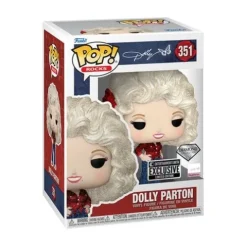 Funko Pop! 351 Rocks - Dolly Parton '77 Tour Diamond Glitter Vinyl Figure - Entertainment Earth Exclusive