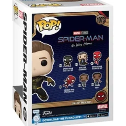 Funko Pop! 1073 Spider-Man: No Way Home - Unmasked Spider-Man Black Suit Vinyl Figure - AAA Anime Exclusive
