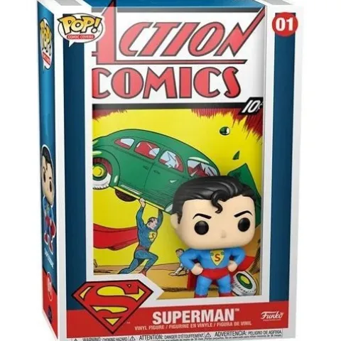 Funko Pop! #1 Superman Comic Cover Figure with Case