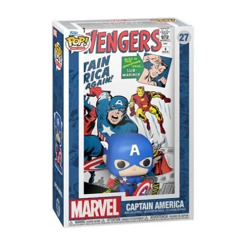 Funko Pop! The Avengers #4 (1963) Captain America Comic Cover Figure with Case