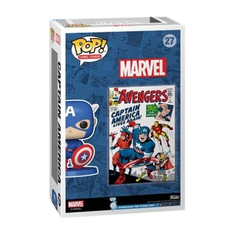 Funko Pop! The Avengers #4 (1963) Captain America Comic Cover Figure with Case