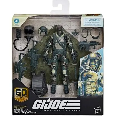G.I. Joe Classified Series 60th Anniversary 6-Inch Action Pilot HALO Jumper Action Figure