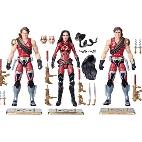 G.I. Joe Classified Series Crimson Strike Team Baroness", " Tomax", " & Xamot 6-Inch Action Figures