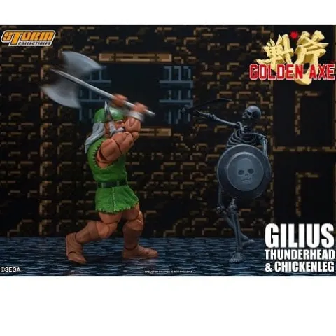 Golden Axe Gilius Thunderhead and Chicken Leg 1:12 Scale Action Figure
