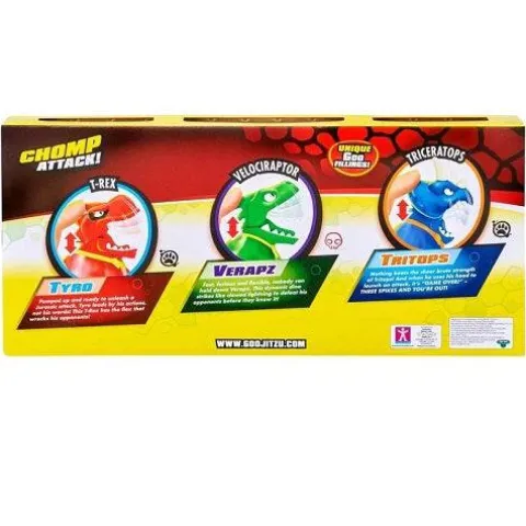 Heroes of Goo Jit Zu Dino Power Chomp Attack Mega 3 Pack Action Figure