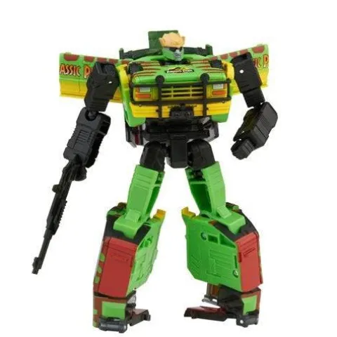 Jurassic Park Transformers Mash-Up Tyrannocon Rex and Autobot JP93 Set