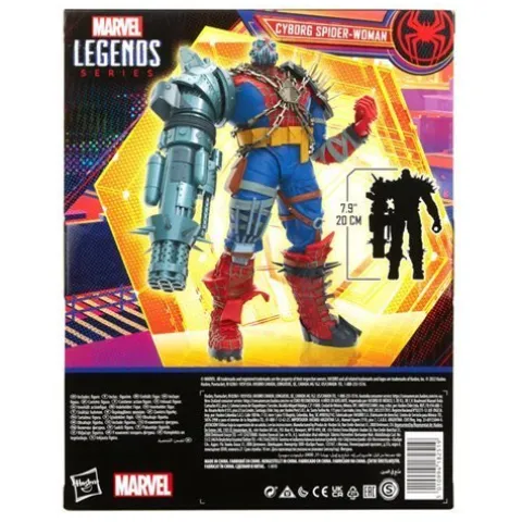 Marvel Legends Spider-Man Across The Spider-Verse Cyborg Spider-Woman Deluxe 6-Inch Action Figure