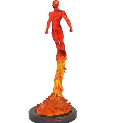 Marvel Premier Collection Comic Human Torch Statue