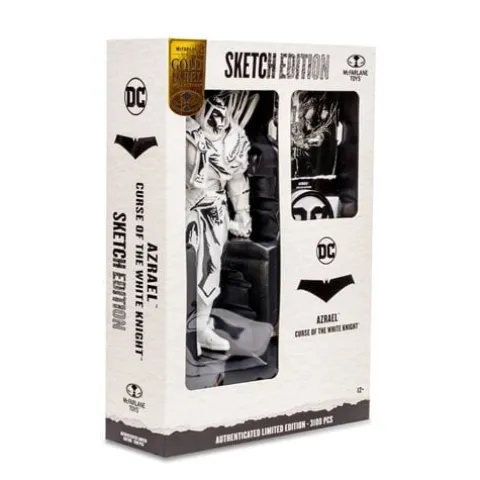 McFarlane Toys DC Multiverse Azrael Curse of the White Knight Sketch Gold Label 7-Inch Action Figure - Entertainment Earth Exclusive