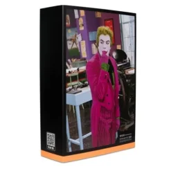 McFarlane Toys DC Retro The Joker Batman: Classic TV Series Black Light Gold Label 6-Inch Action Figure - Entertainment Earth Exclusive