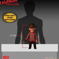 Mezco Toyz A Nightmare on Elm Street Freddy Krueger Talking 15-Inch Mega-Scale Doll