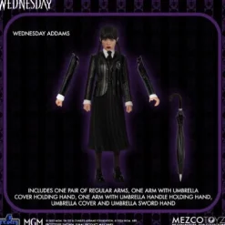 Mezco Toyz Wednesday 5 Points Wednesday & Enid Boxed Set Action Figures