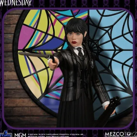 Mezco Toyz Wednesday 5 Points Wednesday & Enid Boxed Set Action Figures