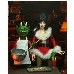 NECA Elvira Very Scary Xmas Clothed 8-Inch Scale Action Figure