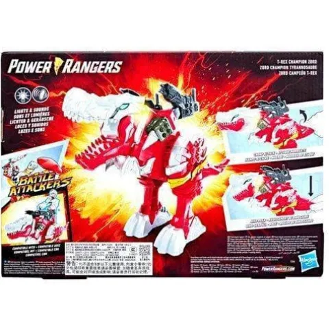 Power Rangers Dino Fury Battle Attackers Red Fury Zord Action Figure