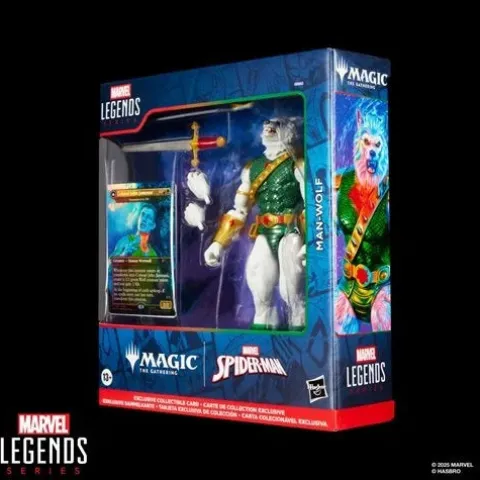 Spider-Man Marvel Legends Magic: The Gathering Man-Wolf 6-Inch Action Figure and Card