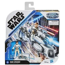 Star Wars Mission Fleet Barc Speeder & Obi-Wan Kenobi Figures and Vehicle