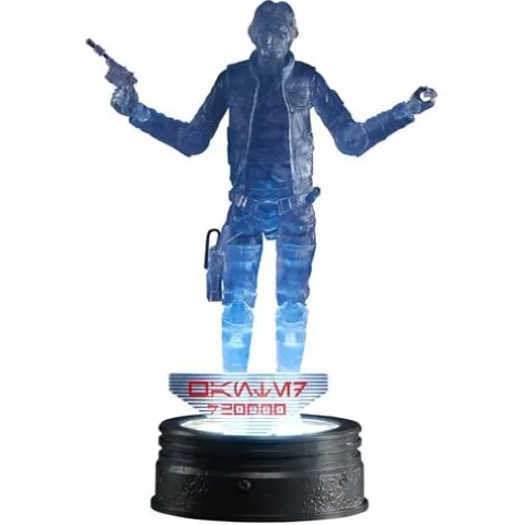 Star Wars The Black Series Holocomm Collection Han Solo 6-Inch Action Figure with Light-Up Holopuck