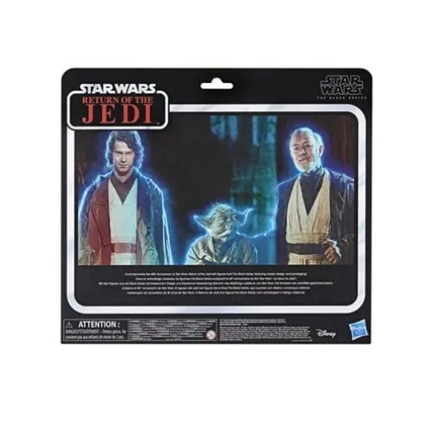 Star Wars The Black Series Anakin Skywalker", " Yoda", " and Obi-Wan Kenobi Force Spirits 6-Inch Action Figures
