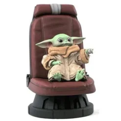 Star Wars The Mandalorian Child in Chair 1:2 Scale Statue