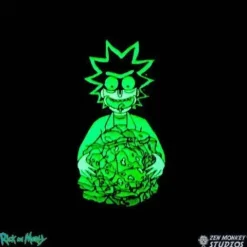 Zen Monkey: Rick's Isotope - Glow In The Dark - Rick and Morty Enamel Pin